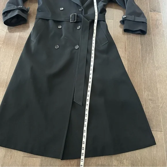 Vintage Jacqueline Ferrar Maxi Trench Coat Belt Timeless Classic Versatile 8 - Picture 7 of 13